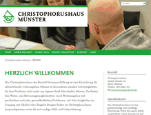 Tablet Screenshot of christophorushaus-muenster.de